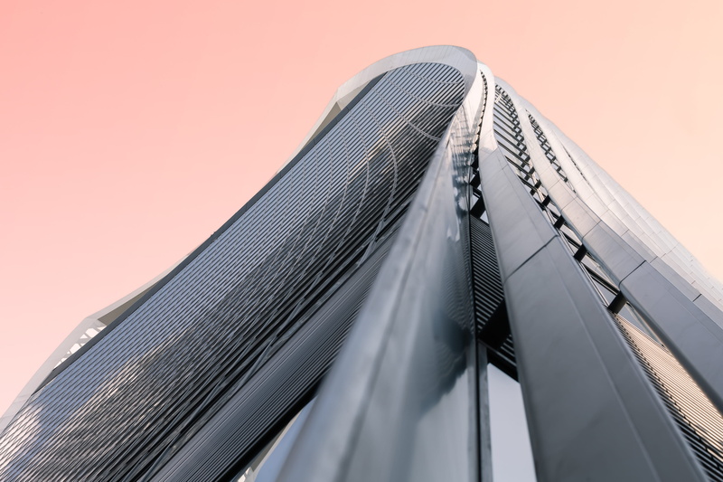 skyscraper, modern, tower, curtain, office building exterior, low angle view, office, alloy, building exterior, city, building, steel, close-up, no people