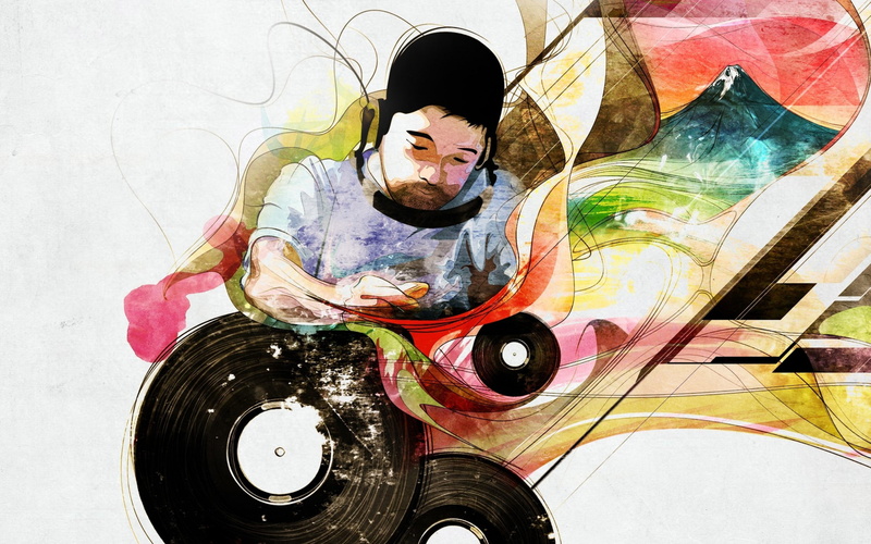 Headphones, picture, graphics backgrounds, 4K, nujabes, plates
