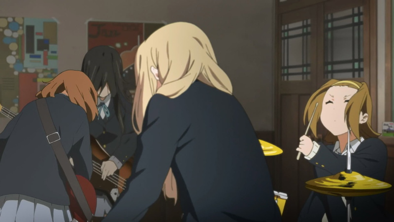 holding, anime girls, real people, indoors, unrecognizable person, men, occupation, Hirasawa Yui, lifestyles, Akiyama Mio, skill, artist, K-ON!, arts culture and entertainment