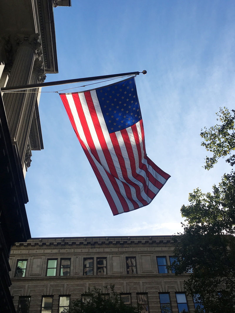 united states, building, Massachusetts, emotion, architecture, himmel, boston, Boston, cloud - sky, city, flag, no people, massachusetts, Union Jack, Flag