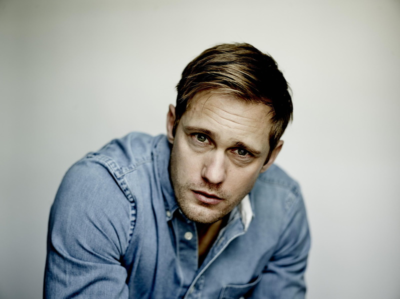 1080P, indoors, men, front View, portrait, people, gray background, standing, jacket, part Of, face, sitting, alexander skarsgard, masculinity, gray, copy Space