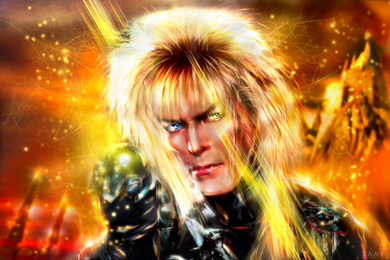 Goblin King, Singer, Musician, 1080P, Labryinth (Movie), Music, David Bowie, Movie, Eye, Magic, Labyrinth