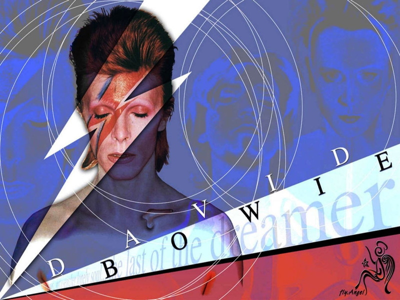 720P, hairstyle, looking at camera, mid adult women, blue, close-up, indoors, front view, David Bowie, young women, females, portrait, headshot, Singers