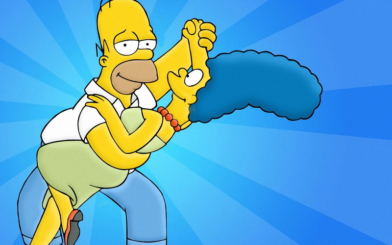 Homer Simpson, Marge Simpson, The Simpsons, 1080P