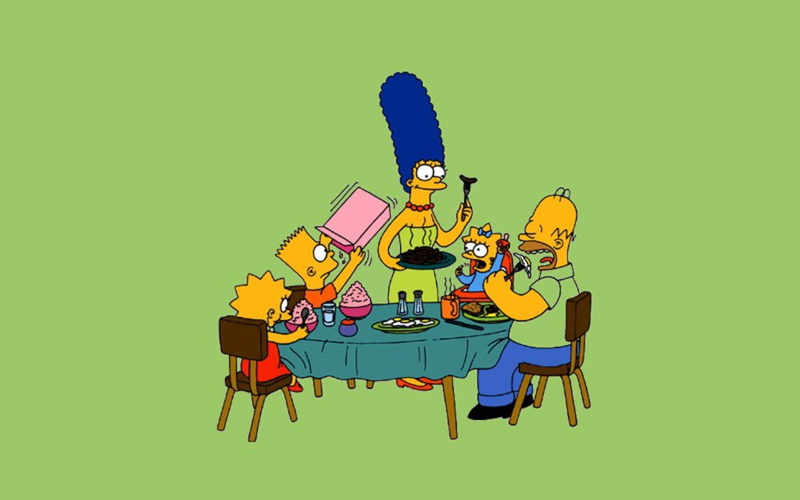 The Simpsons, Lisa Simpson, Homer Simpson, Bart Simpson, Maggie Simpson, Marge Simpson, 1080P