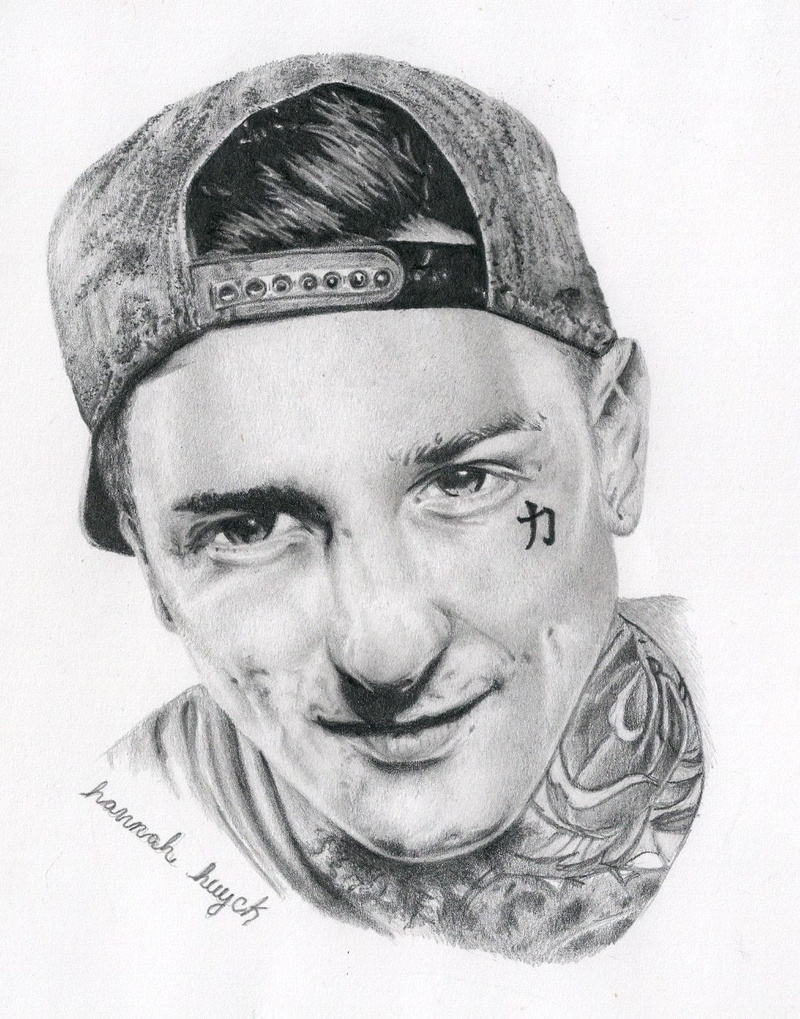 Mitch Lucker, Suicide Silence, Deathcore, drawing, 720P