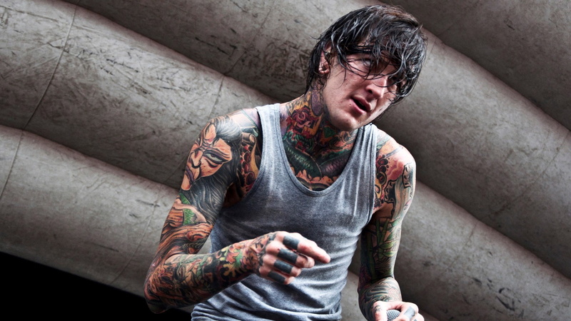 one person, individuality, 1080P, indoors, tattoo, adult, dirt, suicide silence, lifestyles, front view, facial hair, body adornment, waist up, beard