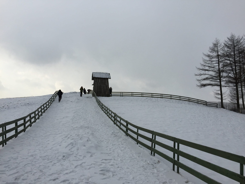 real people, sky, bridge - man made structure, the way forward, scenics - nature, Hill, snowcapped mountain, tranquility, climb, snow, hill, water, Climb