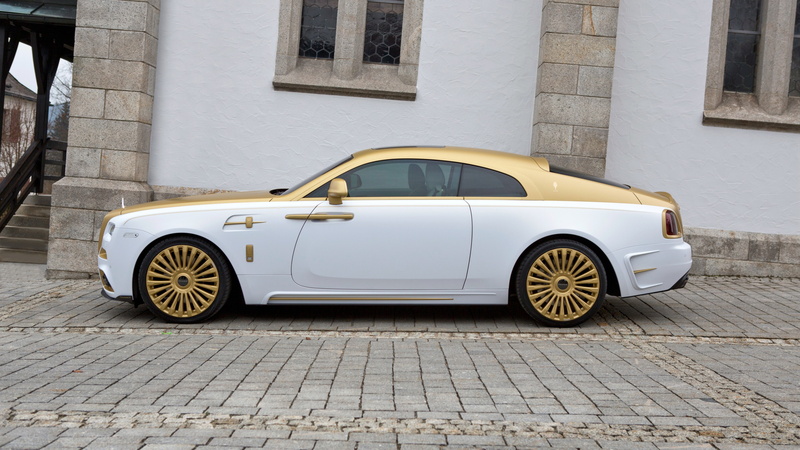 Geneva Auto Show 2016, 4K, gold, luxury cars, Mansory Rolls-Royce Wraith, Wraith Palm Edition 999