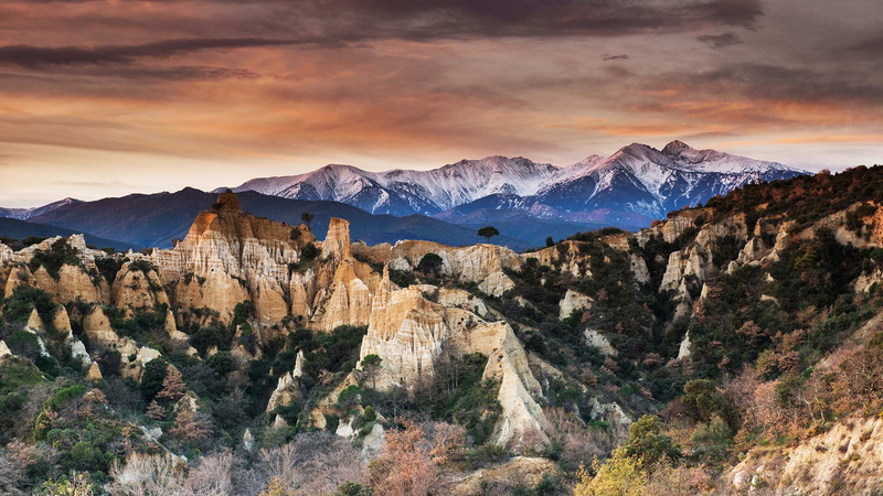 France, 1080P, rocks, New Aquitaine, Bort-Les-Orgues