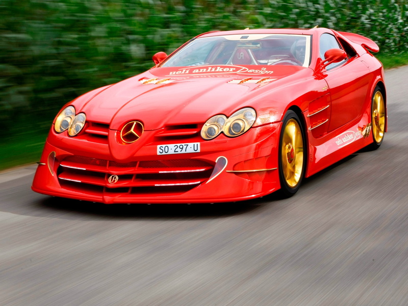 999, mercedes, 1080P, benz, 2011, slr, anliker, mclaren, tuning, red gold dream