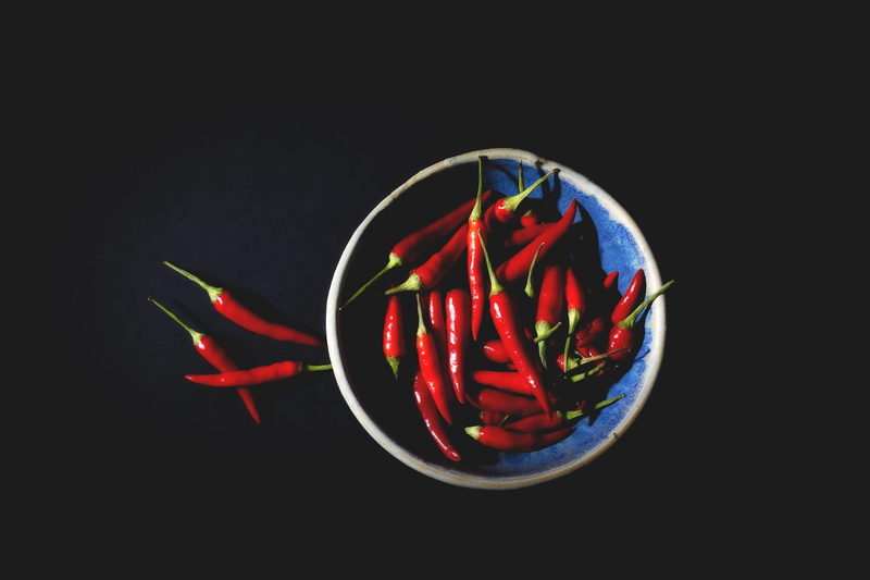vegetable, bowl, red, chilies, ripe, chilli, gourmet, spicy, freshness, red hot, food, eating, chili Pepper, backgrounds, heat - Temperature, healthy Eating