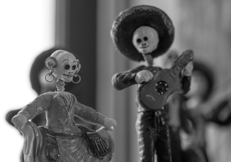 wall - building feature, selective focus, skull, no people, toy, indoors, sculpture, female likeness, figurine, art and craft, sing, human representation
