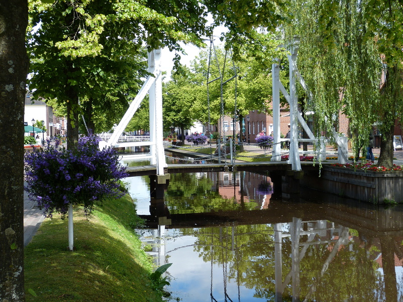 park, plant, no people, bridge, papenburg germany, idyllic, city, outdoors, built structure, lake, architecture, nature, Lower Saxony, channel, reflection