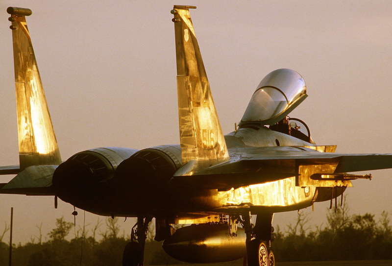 jet, weapon, gray, day, fight, usa, Army, war, fighter plane, sunset, government, defense, outdoors, airplane, gold colored, transportation, arts culture and entertainment