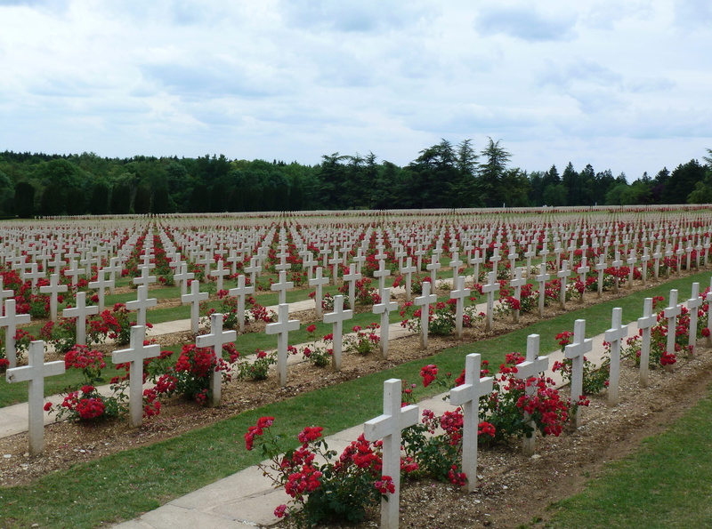 in a row, stone, memorial, 4K, cloud - sky, sky, grave, plant, outdoors, flower, tree, World War, red, tombstone, no people, nature, day, Cemetery, sadness