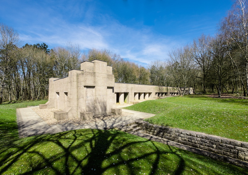 bare tree, Monument, nature, sunlight, sky, travel destinations, trench, ancient, War, built structure, day, france, scenics - nature, Memorial, no people