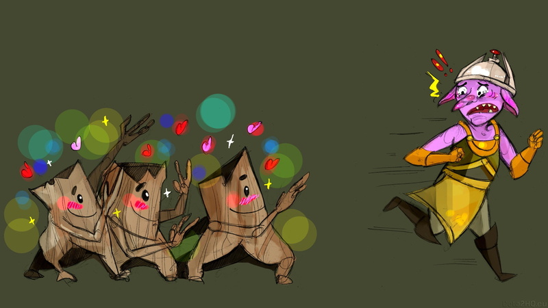 art, monster - Fictional Character, representation, men, tree, fantasy, human representation, celebration, timbersaw, art and craft, trents, goblin, mammal