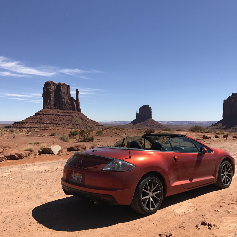 2K, beauty in nature, land, mode of transportation, desert, rock, travel, motor vehicle, sunlight, convertible, non-urban scene, united states, no people