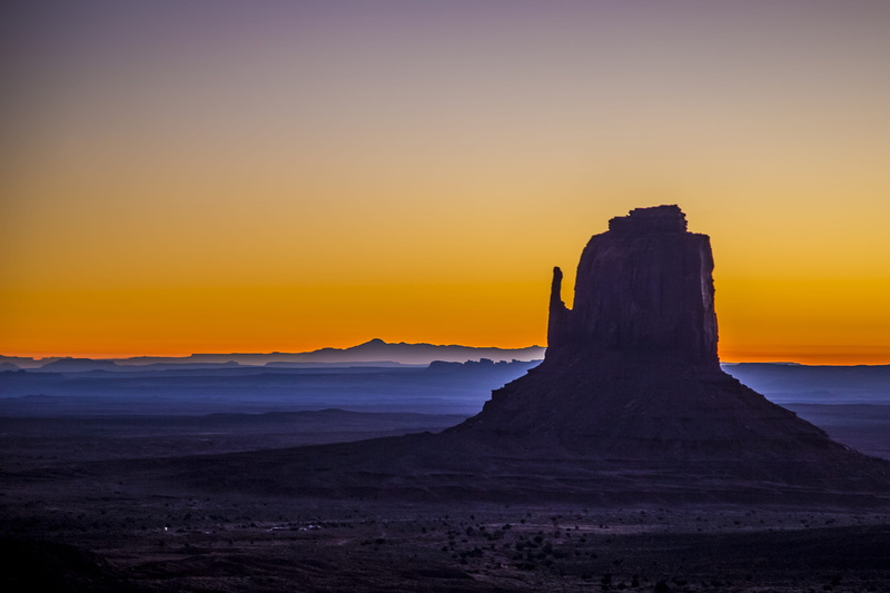 monument valley, scenics - nature, orange color, land, sea, silhouette, united states, outdoors, utah, sunset, environment, beauty in nature, no people
