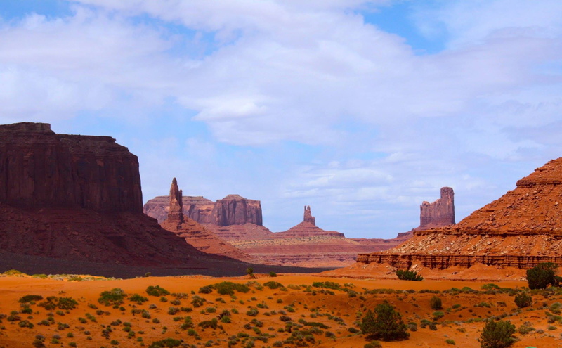landscape, formation, nature, tranquility, rock formation, travel, monument velley, geology, rock - object, desert, physical geography, solid, tranquil scene