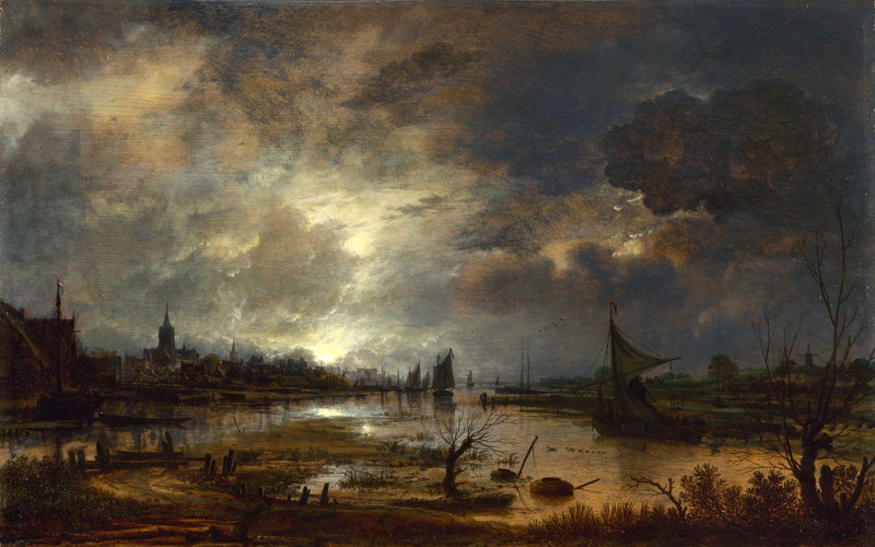 1080P, van, eglon, der, paintings, scenic, neer, artwork