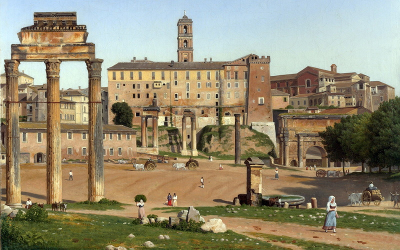 1080P, artwork, scenic, neer, paintings, van, eglon, der
