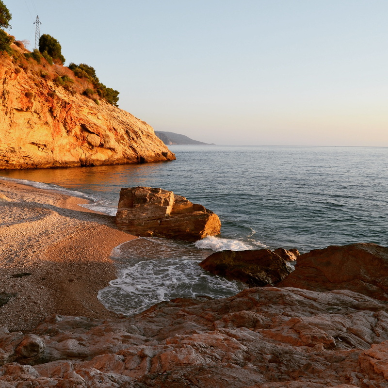 water, tranquil scene, no people, sea, nature, beach, Day, rock - object, Marine, scenics - nature, sky, horizon over water, rock, Fethiye, cliff, marine