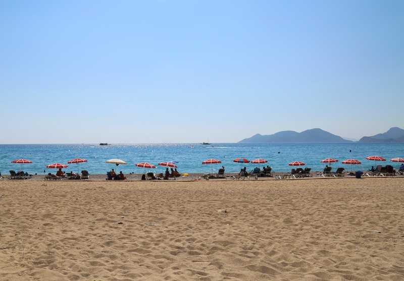 outdoors, fethiye, vacations, blue, summer, sea, 4K, sand, clear sky, nature, beach, water, large group of people, land, beauty in nature, crowd, scenics - nature