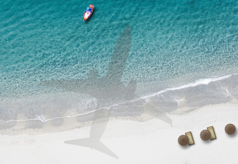 real people, holiday, silhouette, summer, turquoise, water, sunlight, nature, beach, 2K, shadow, aircraft, beauty in nature, beachside, day, leisure activity