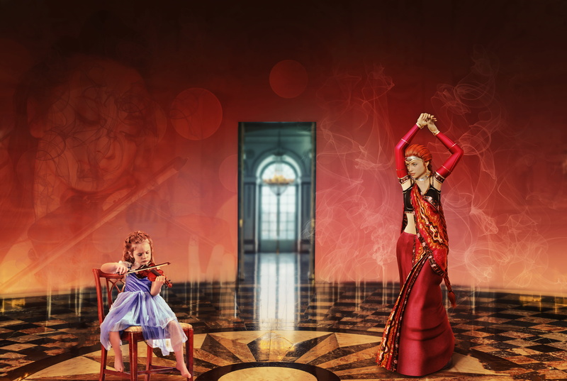 stage - performance space, musical instrument, child, traditional clothing, celebration, clothing, people, dancer, surreal, religion, adult, arts culture and entertainment