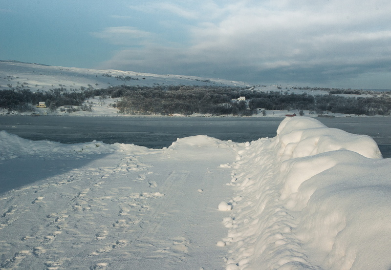 tranquil scene, norway, no people, nature, day, ice, tranquility, lapland, fjord, cold temperature, northern cape, beauty in nature, land, cloud - sky