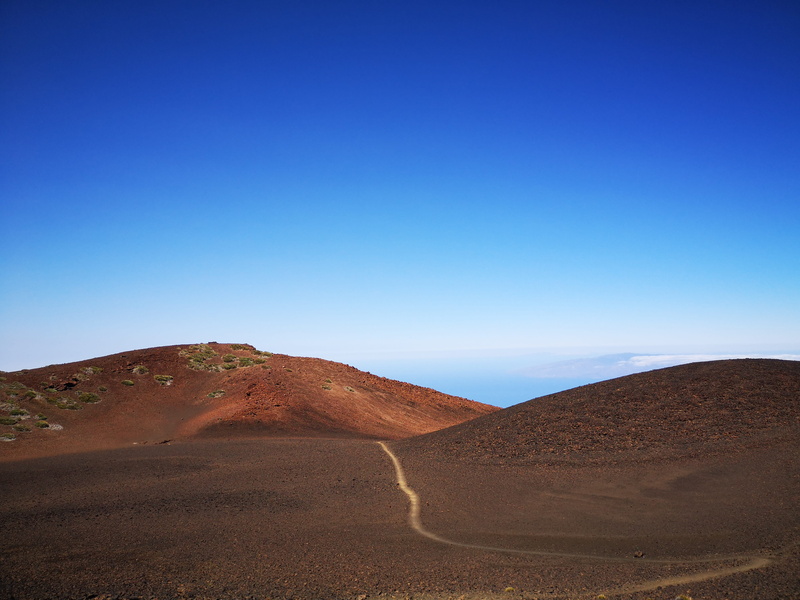 canary islands, way, outdoors, mountain range, tranquility, clear sky, environment, blue, sky, 5K, slope, beauty in nature, teide, no people, dune, clear