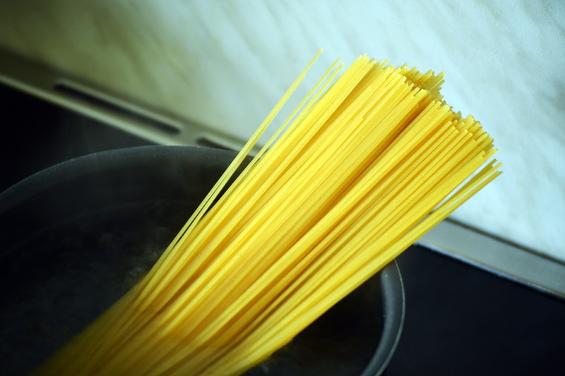 Pasta, raw food, italian, ingredient, studio shot, food, healthy eating, cook, wellbeing, water, stove, high angle view, italian food, preparing, steam