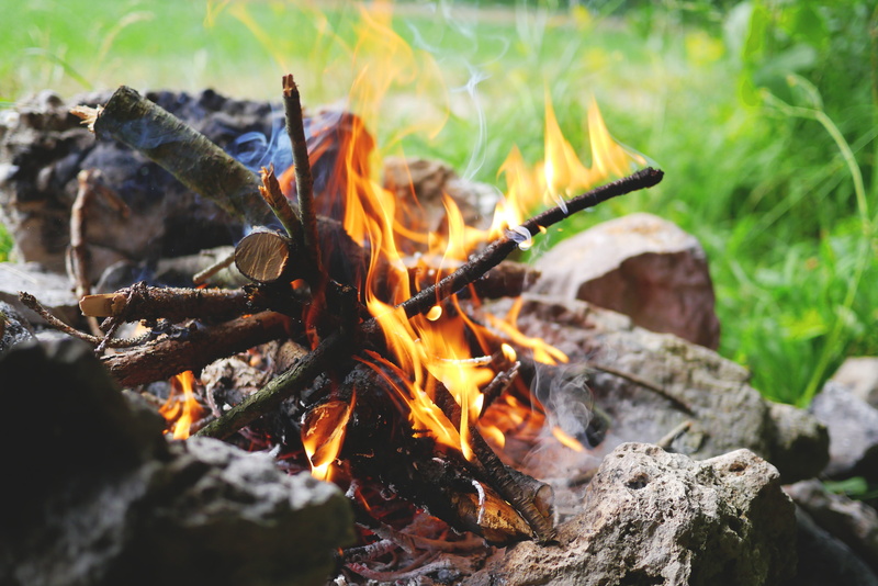 fire, heat, fireplace, tree, log, hot, flame, embers, wood, camping, firewood, close-up, outdoors, nature, 4K, outdoor, camp, heat - temperature, no people