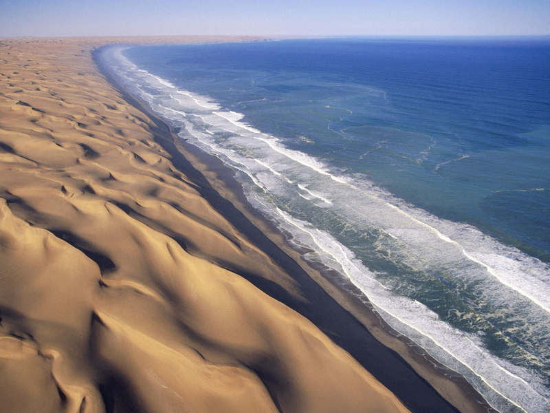 nature, art, deserts, namib desert, 720P, dunes, Sand, desert, africa, water, namib, sand dunes, hd