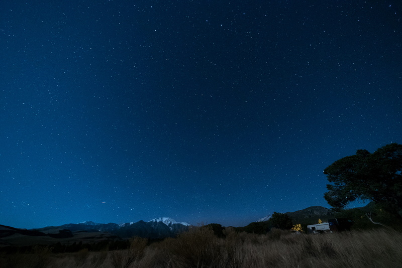 great sand dunes national park and preserve, scenics - nature, skies, star field, leisure activities, united states, mountain, beauty in nature, landscape