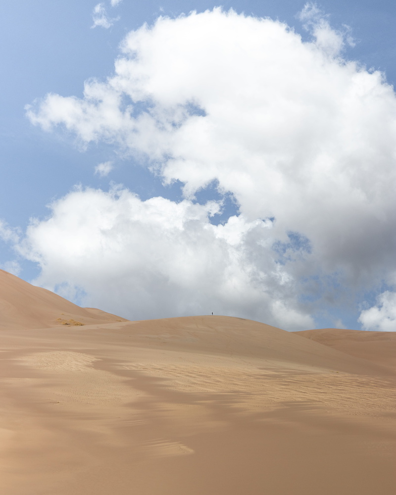 no people, sand dune, beauty in nature, day, non-urban scene, climate, outdoors, soil, remote, bazaar, land, scale, arid climate, great sand dunes national park