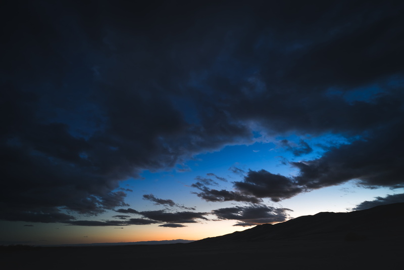 dark, no people, colorado, sand dunes, non-urban scene, great sand dunes national park and preserve, tranquility, outdoors, storm, dramatic sky, ominous