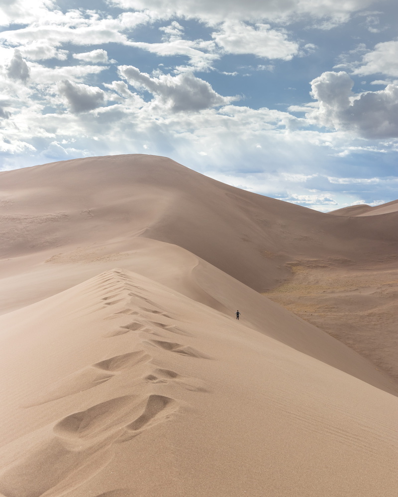 sand dunes, day, outdoors, tranquil scene, sand dune, tranquility, atmospheric, great sand dunes, dune, idyllic, desert, rural, wilderness, physical geography