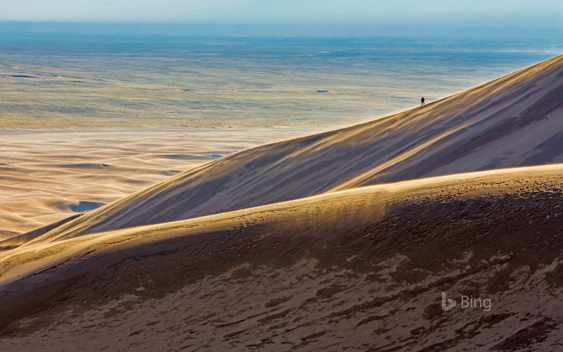 land, tranquil scene, bing, sand dune, sky, desert, sand, 1080P, scenics - nature, outdoors, remote, landscape, park, beauty in nature, arid climate, geology