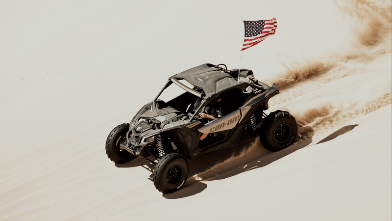 American flag, vehicle, California, Algodones Dunes, sand, ATVs, 1080P, dunes, desert, ATV