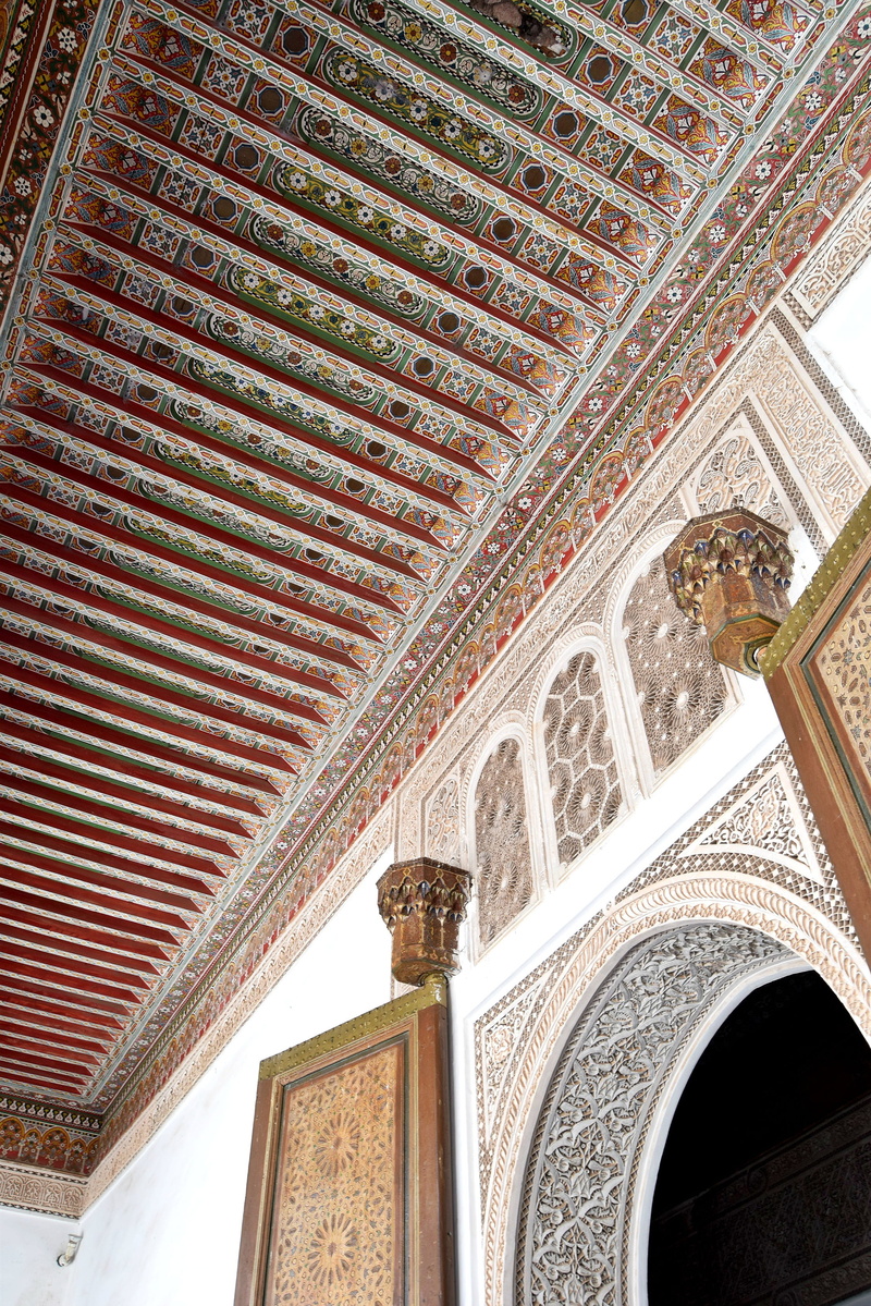 africa, travel destinations, travel, low angle view, morocco, built structure, marokko, architecture, no people, mural, ornate, architecture and art, arch