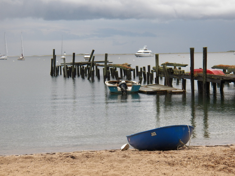 serene, ma, beach, outdoors, wooden post, land, Boat, sky, Ocean, nautical Vessel, tranquil scene, coastline, transportation, water, dock, sea, day, vacation