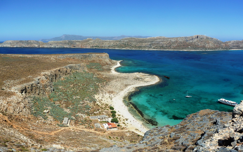 greece, desert, brown, ocean, aqua, seascape, nisosgramvousa, beaches, turquoise, coastal, cove, photography, water, blue, crete, 4K