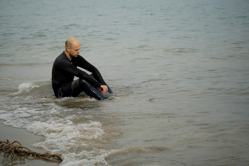 fiction, male, sitting, handsome, depression, go, motion, psychology, wet, human, land, water, nature, one person, real people, conceptual, man, young men