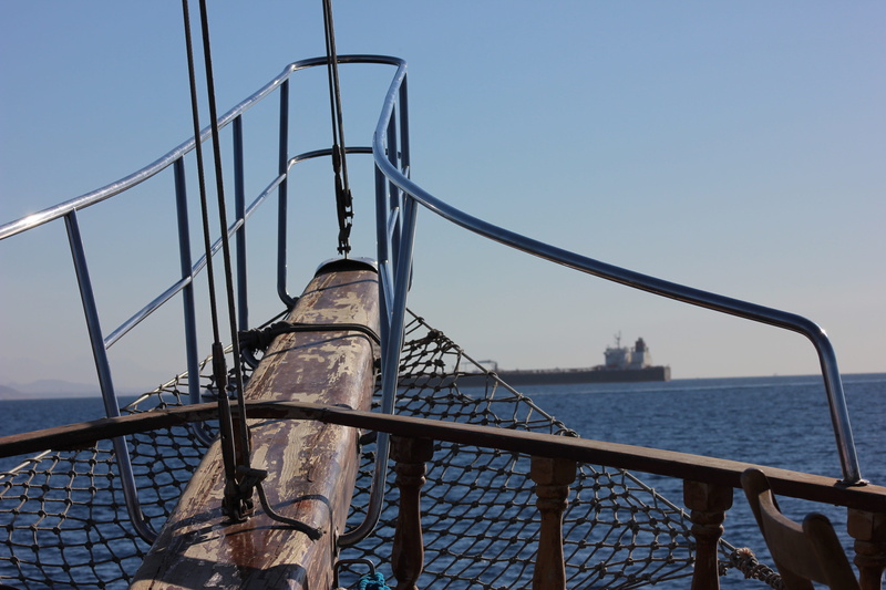 transportation, supply chain, bridge - man made structure, ship, outdoors, clear sky, journey, 5K, sea, architecture, connection, no people, nature, sunlight