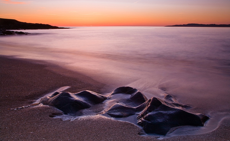 Nature, horizon, Sunset, environment, horizon over water, Beach, Lewis, landscape, body, scenics - nature, no people, sea, water, cloud - sky, sand, 1080P