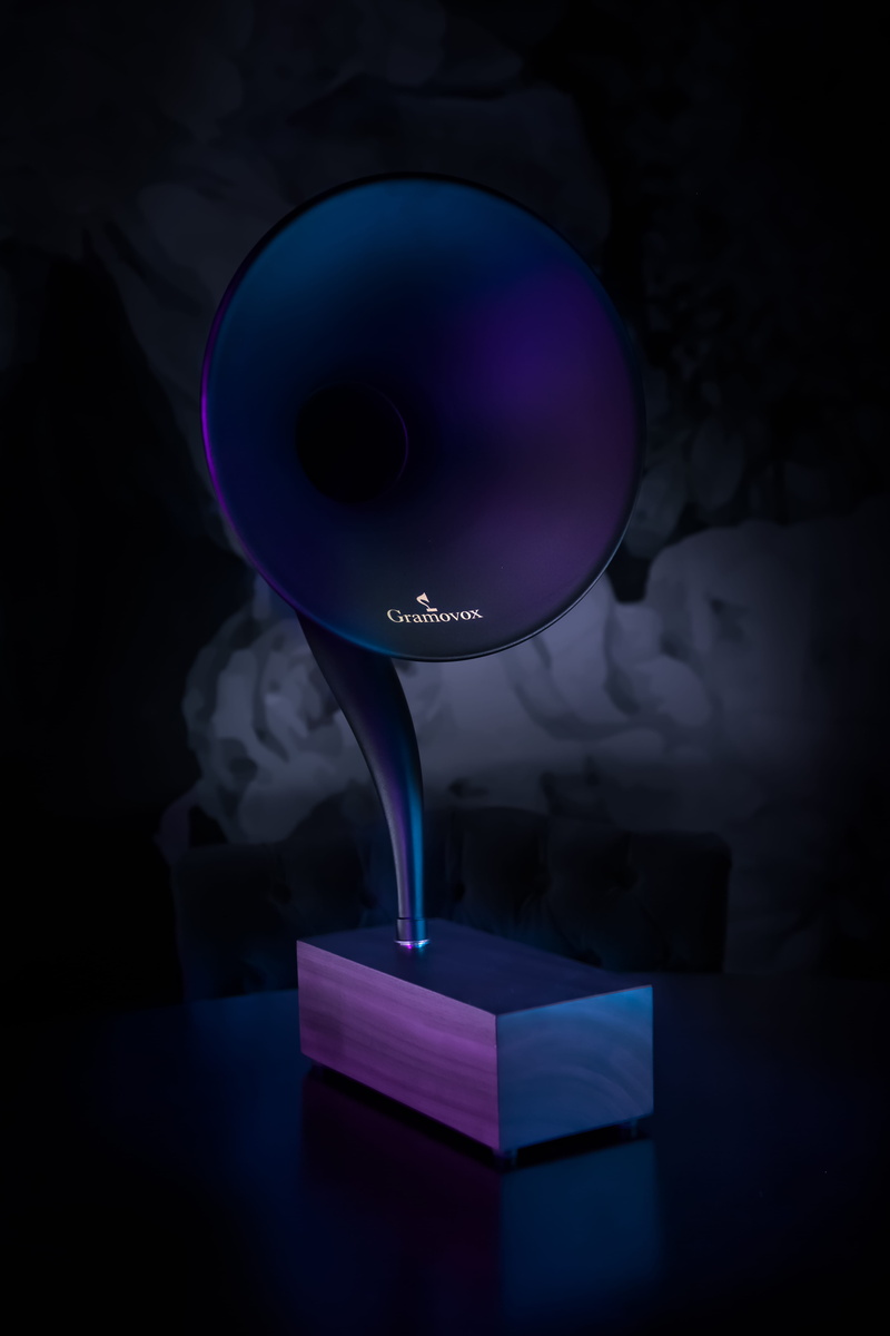 west hollywood, motion, single object, blue, table, purple, mid-air, transparent, vintage, science, shape, technology, multi colored, product, united states