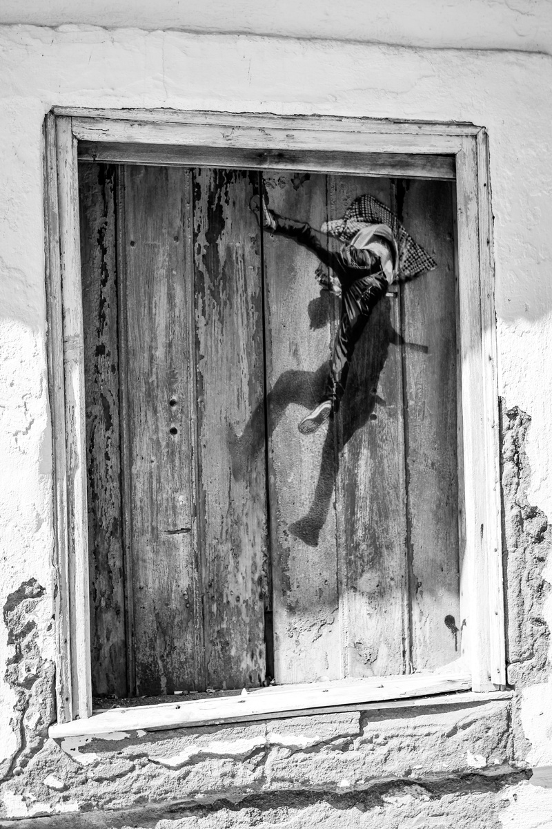 poster, animal, brochure, building exterior, shutter, closed, paper, window, old, art and craft, sculpture, curtain, art, entrance, wood - material, no people